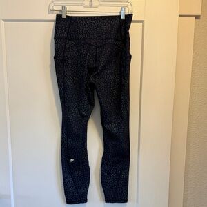 Fabletics Black Patterned Leggings